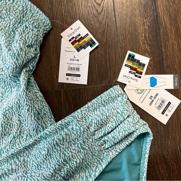 🆕 Time & Tru teal tankini SZ LG/2X - Picture 3 of 3